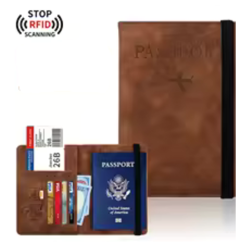 Ton Indispensable Porte-Passeport Anti-RFID Elegant