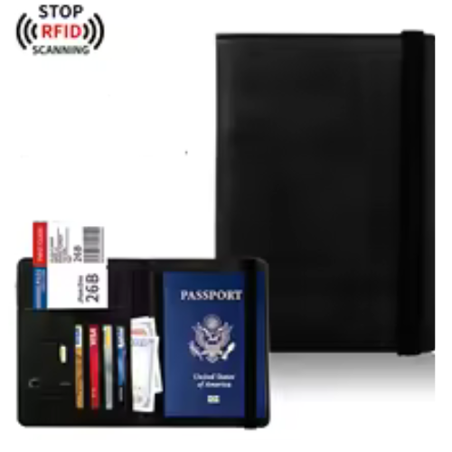 Ton Indispensable Porte-Passeport Anti-RFID Elegant