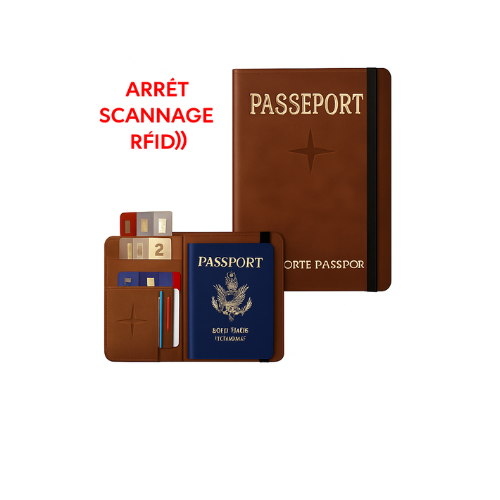 Ton Indispensable Porte-Passeport Anti-RFID Elegant